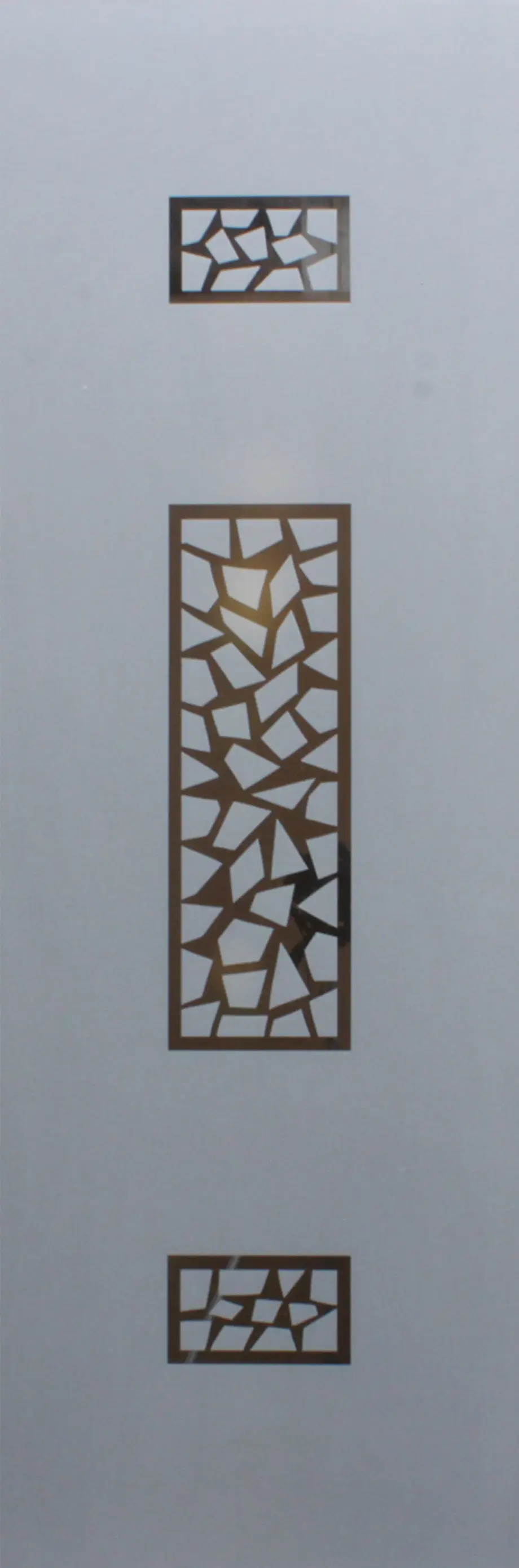 Foto 1 VÃ­drio para puerta completa con detalles en negro VD-28