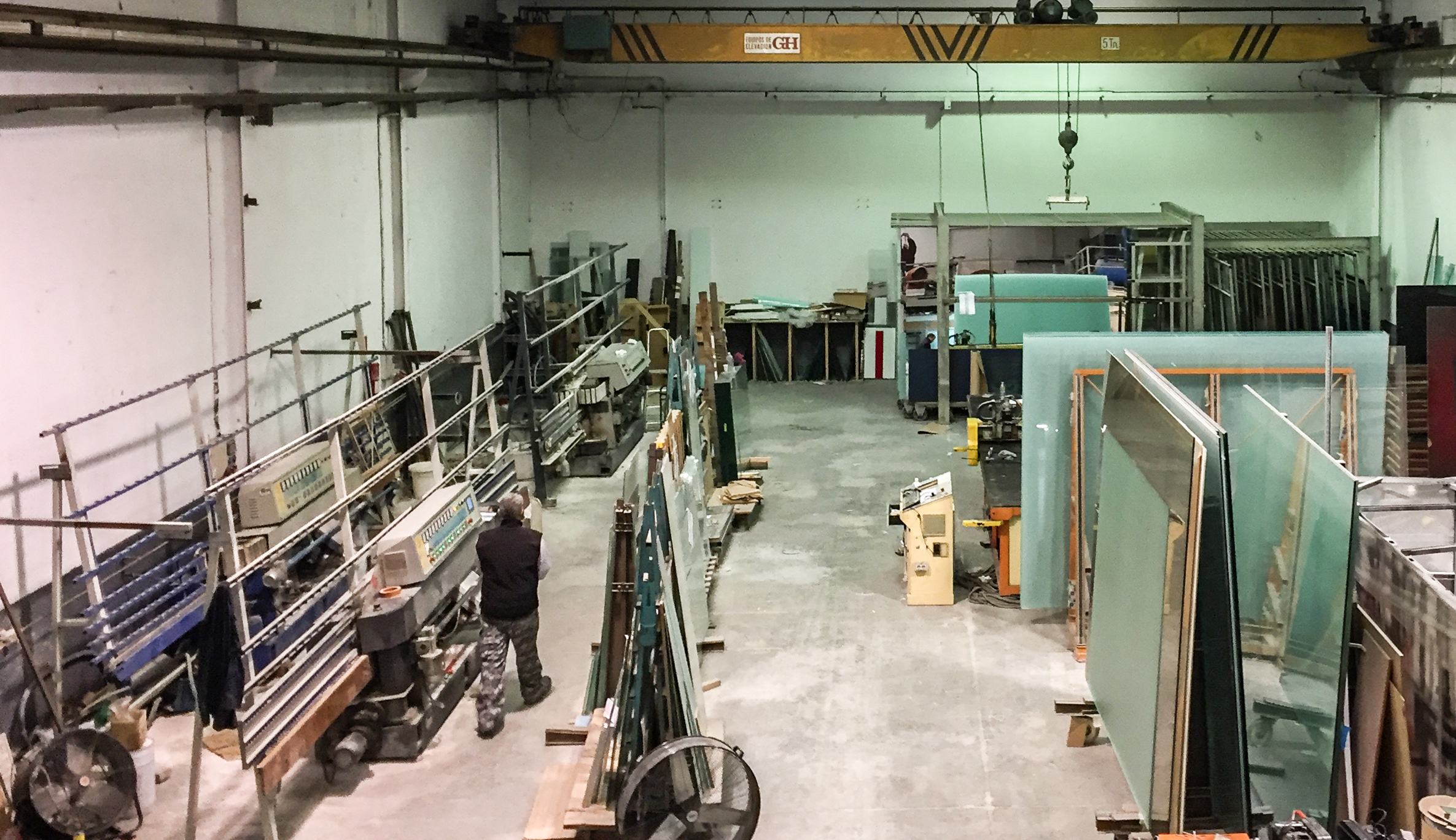 las instalaciones de cristalería Crirtalla en Sabadell